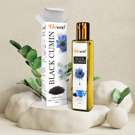 Pack Of 2 Thyme Essential Oil & Black Cumin Carrier Oil - 100% Pure & Natural Oil