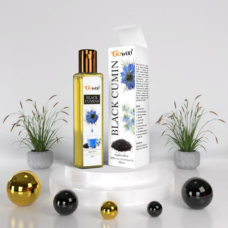 Pack Of 2 Thyme Essential Oil & Black Cumin Carrier Oil - 100% Pure & Natural Oil