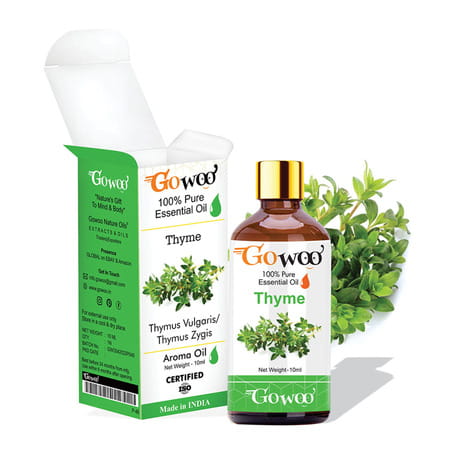 Pack Of 2 Thyme Essential Oil & Black Cumin Carrier Oil - 100% Pure & Natural Oil