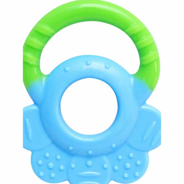 Meemee Multi-Textured Silicone Teether Teether (Blue | Green)