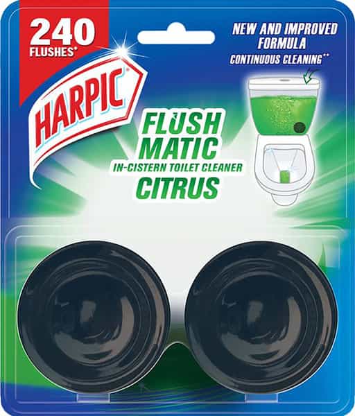 Harpic Flushmatic Pine Toilet Block (Twin Pack) Packet Of 100 G