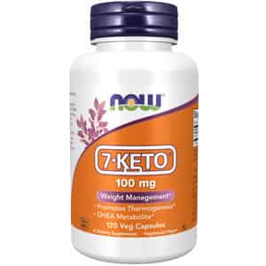 Now Foods Supplements | 7-keto (dhea Acetate-7-one) 100 Mg | Weight Management* | 120 Veg Capsules