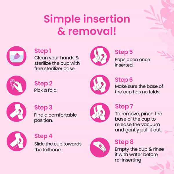 I-Activ Menstrual Cup For Women With Free Sterilizer Case & Ultra Soft With Pouch Medium Pack Of 1