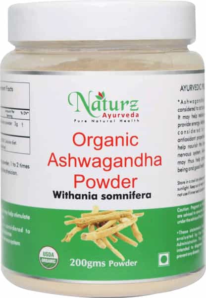 Naturz Ayurveda Organic Ashwagandha Powder - 200 Gms