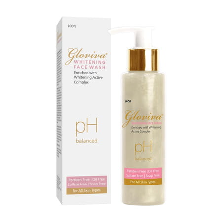 Gloviva Whitening Face Wash 100 Ml | Berberry & Green Tea | Paraben Free (pack Of 3)