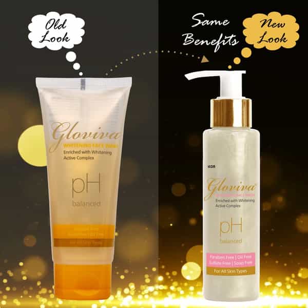 Gloviva Whitening Face Wash 100 Ml | Berberry & Green Tea | Paraben Free (Pack Of 3)
