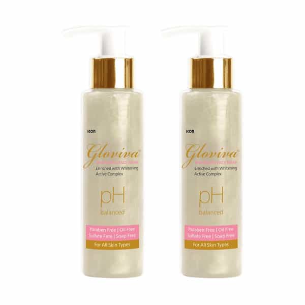 Gloviva Whitening Face Wash 100 Ml | Berberry & Green Tea | Paraben Free (Pack Of 3)
