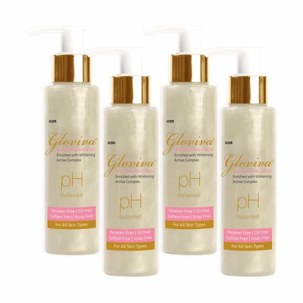 Gloviva Whitening Face Wash 100 Ml | Berberry & Green Tea | Paraben Free (Pack Of 3)
