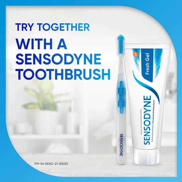Sensodyne Toothpaste Fresh Gel Combo Pack | 450 Gm Multi-Pack (150 Gm - Buy 2 Get 1 Free)