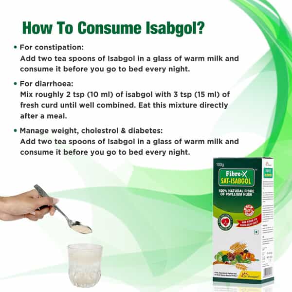 Dr. Morepen Fiber-X Sat Isabgol - 100Gm