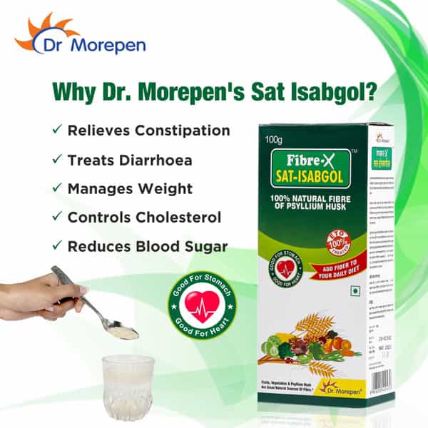 Dr. Morepen Fiber-X Sat Isabgol - 100Gm