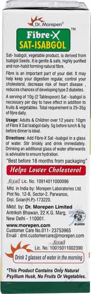 Dr. Morepen Fiber-X Sat Isabgol - 100Gm