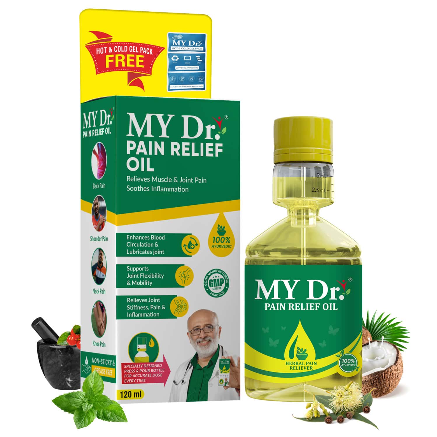 My Dr.Pain Oil Relief Oil | 120ml Pack Of 1