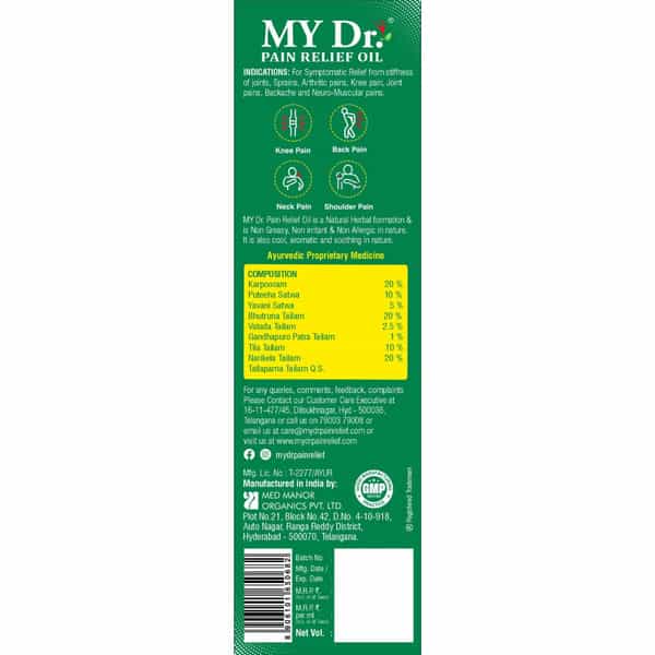 My Dr.pain Oil Relief Oil | 120Ml Pack Of 1