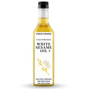 Cold Pressed White Sesame Oil | 100% Natural | Hair | Face | Body | Baby Massage 1000 Ml
