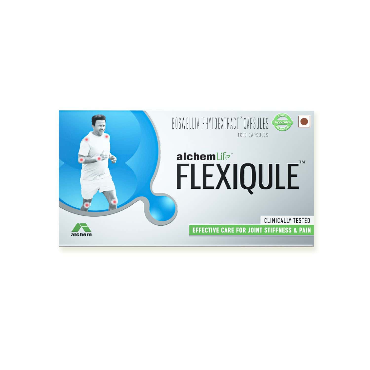 Flexiqule Natural Care For Joint Stiffness & Pain Strip Of 10 Capsules