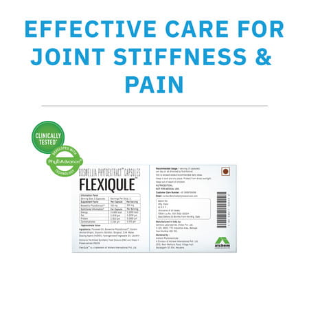 Flexiqule Natural Care For Joint Stiffness & Pain Strip Of 10 Capsules