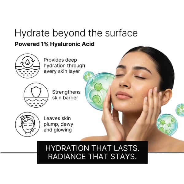 Glutone-Hydra Face Wash 1% Hyaluronic Acid & Dermawhite Cleanser For Dry Skin 100Ml (Pack Of 2)