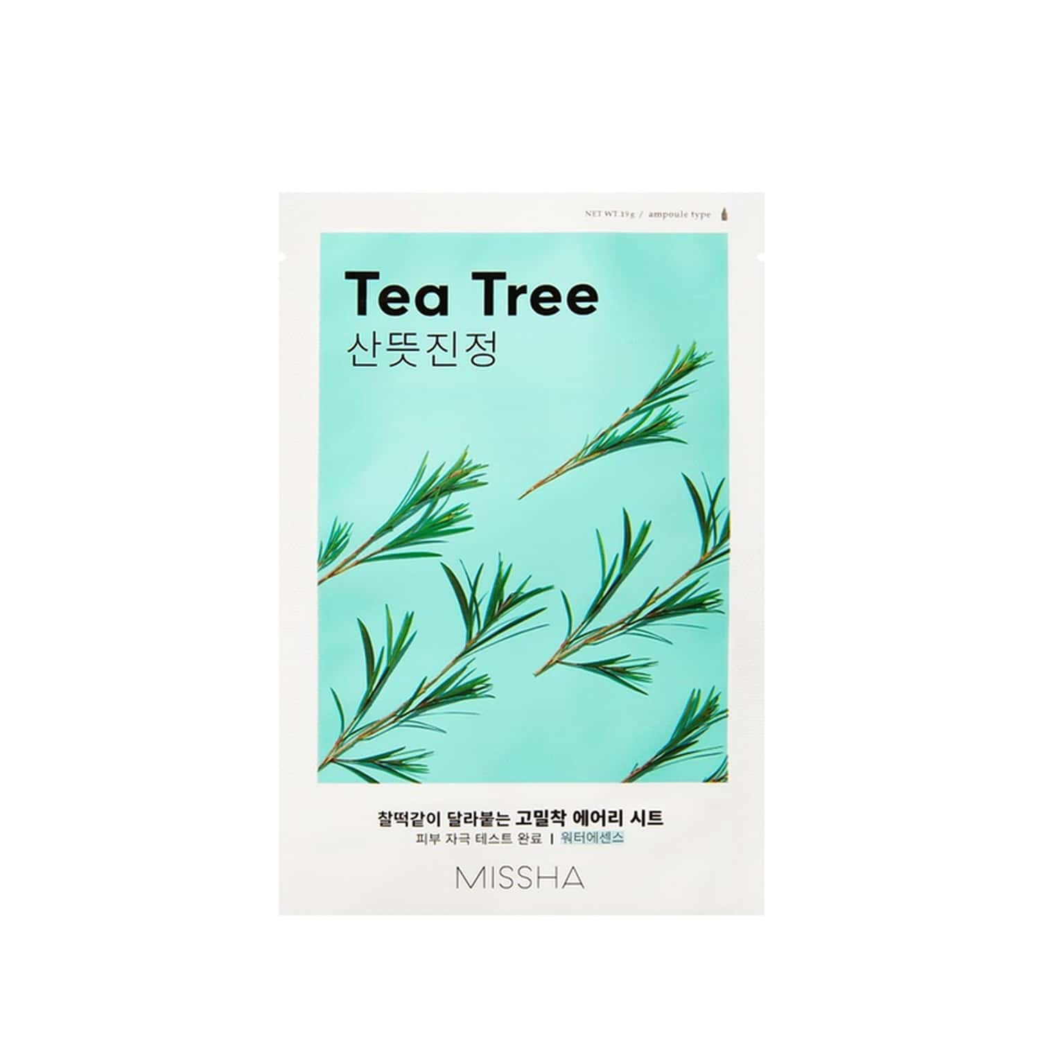 Missha Airy Fit Sheet Mask [Tea Tree] - Pack Of 5