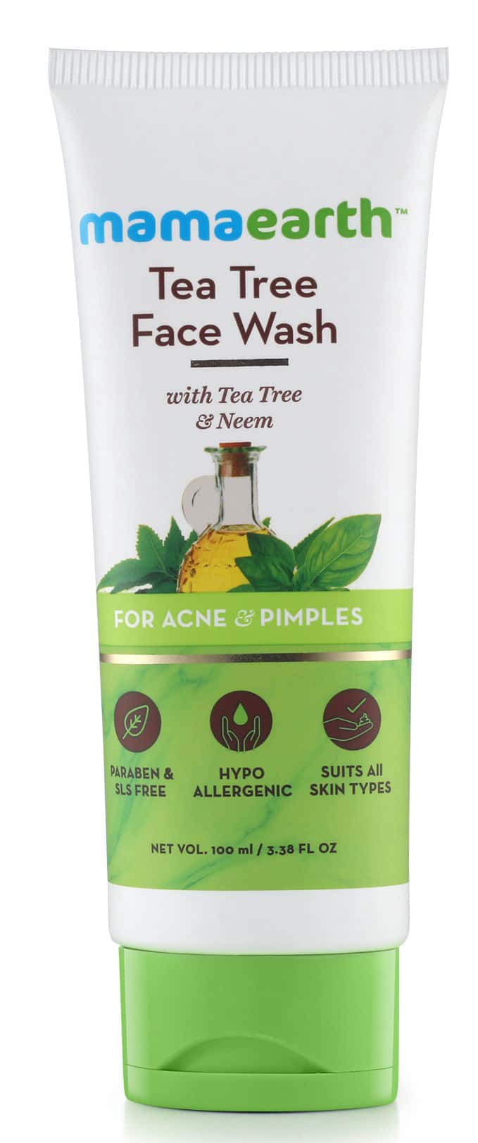 Buy Mamaearth Natural Tea Tree Face Wash Tube Of 100 Ml Online at Flat 18 OFF* PharmEasy