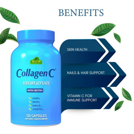 Alfa Vitamins Collagen Hydrolysate | 120 Capsules