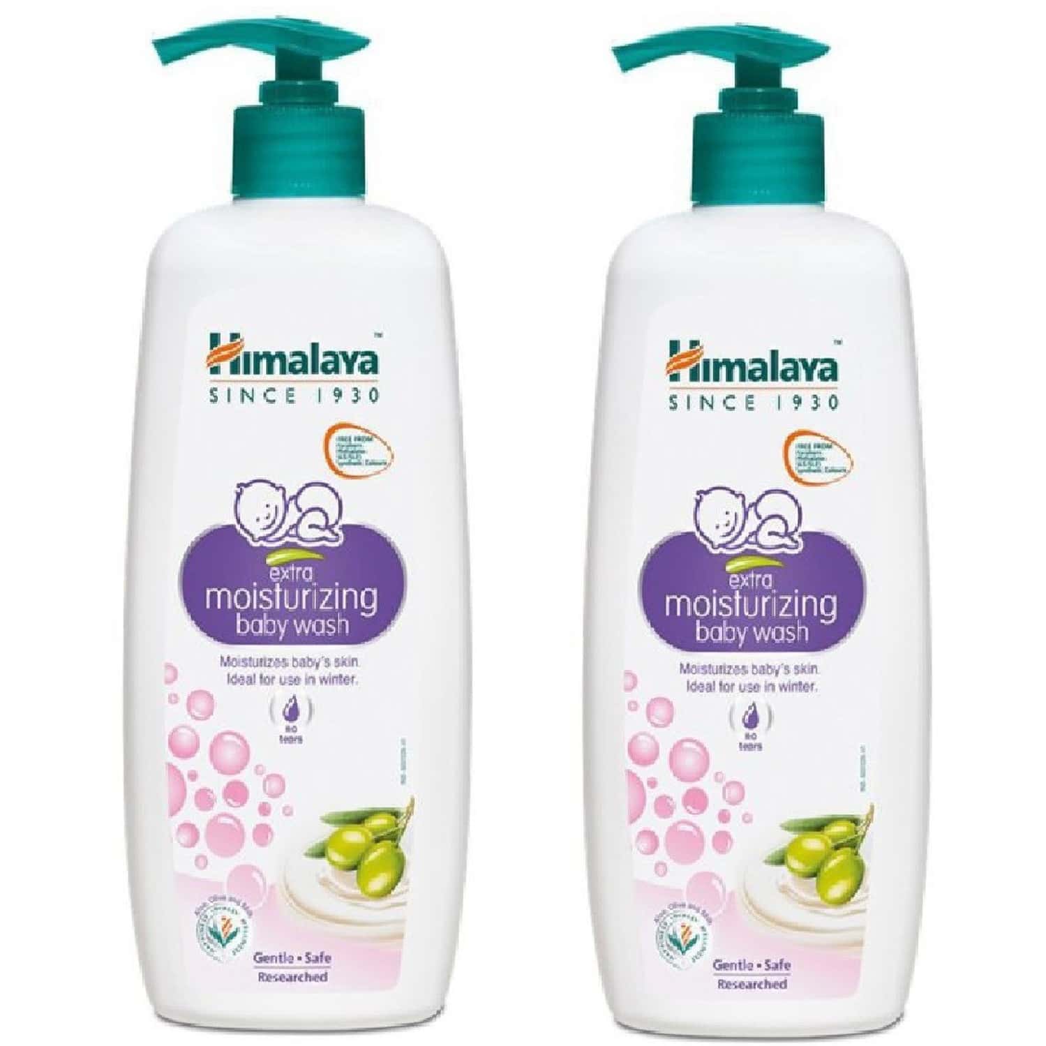 Himalaya Extra Moisturizing Baby Wash With Aloe-Olive-Milk 400ml X 2 2 X 400 Ml