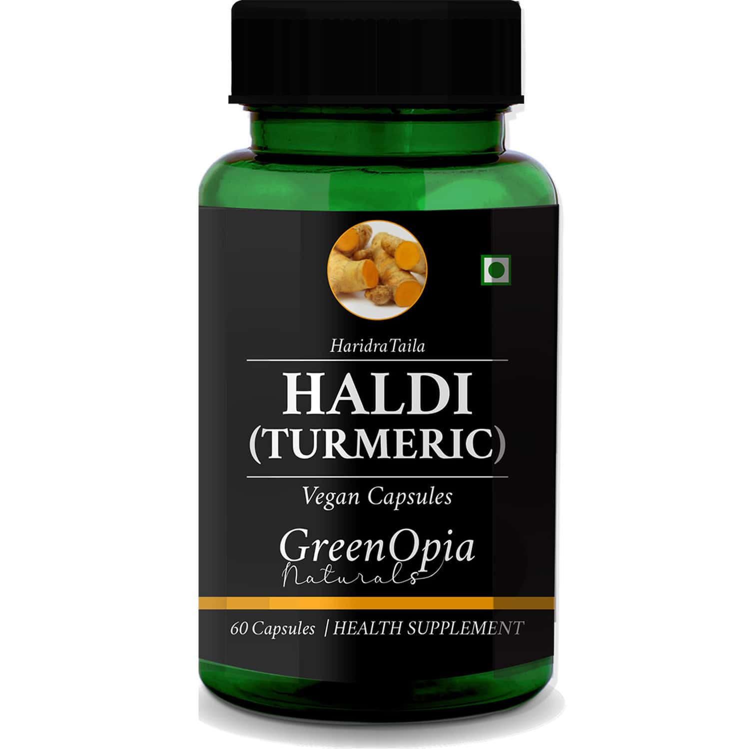 Greenopia Haldi (turmeric) 60 Liquid Filled Vegetarian Capsules