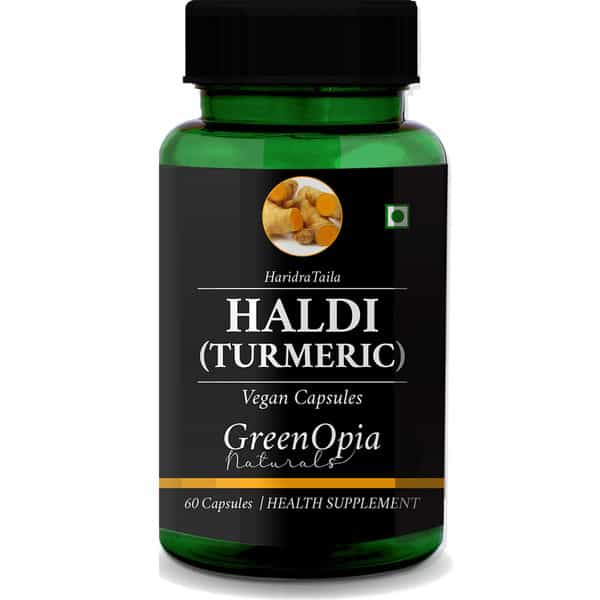 Greenopia Haldi (Turmeric) 60 Liquid Filled Vegetarian Capsules