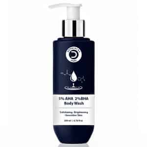 Dermistry 5% Aha 2% Bha Exfoliating Tan Detan Removal Body Wash For All And Strawberry Skin 200ml