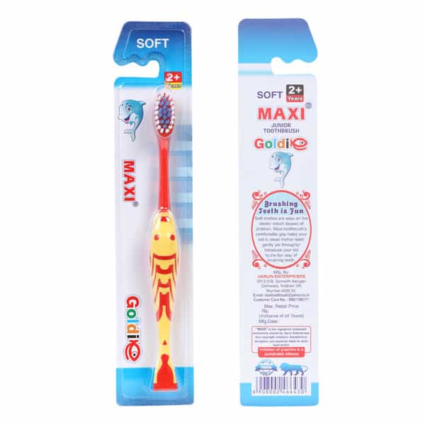 Maxi Goldie Junior Soft Toothbrush (Pack Of 12)