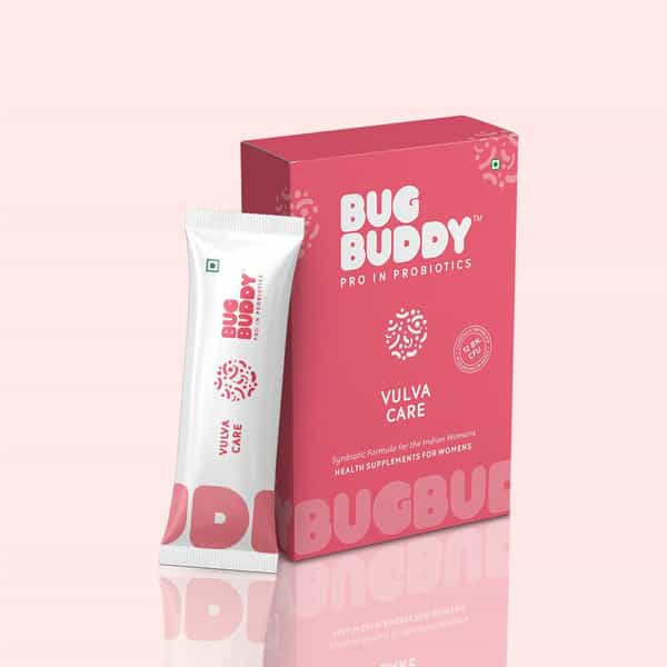 Bug Buddy Vulva Care | Vaginal Probiotic Supplement | Promotes Vaginal Bacteria | 30 Days Pack