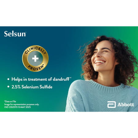 Selsun 2.5% Topical Suspension For Anti Dandruff | Reduces Flaking And Itching | 200ml