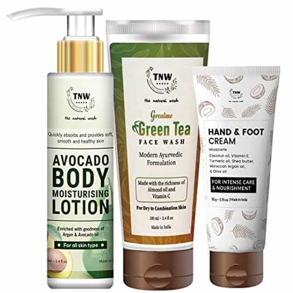 Tnw The Natural Wash Hand And Foot Cream | Green Tea Face Wash & Body Lotion Avocado