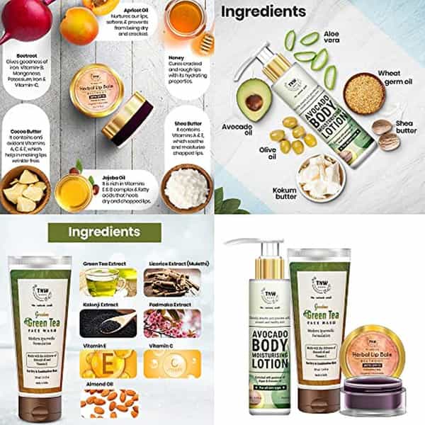 Tnw The Natural Wash Hand And Foot Cream | Green Tea Face Wash & Body Lotion Avocado