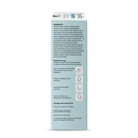 Saslic Hydra Cream To Foam Foaming Face Wash | Bottle | 100Ml