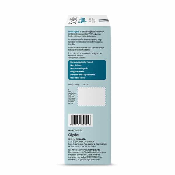 Saslic Hydra Cream To Foam Foaming Face Wash | Bottle | 100Ml