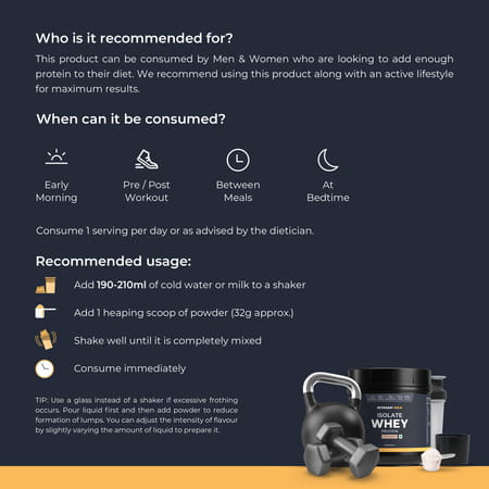 Nutrabay Gold 100% Whey Protein Isolate|26g Protein|Muscle Support & Recovery|Cold Coffee|500g