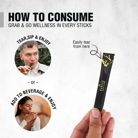 Bargad Himalayan Shilajit Honey Sticks: Dark Chocolate Flavor - 7n