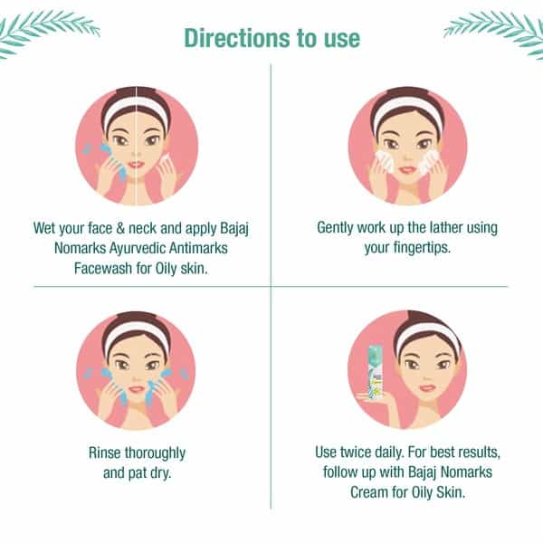 Bajaj Nomarks Ayurvedic Antimarks Face Wash - Oily Skin - 50G