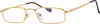 Klar Eye Full Rim Rectangle Reading Glasses Men And Women Powers +0.75 To +3.50+1.50 Power Gold
