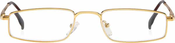 Klar Eye Full Rim Rectangle Reading Glasses Men And Women Powers +0.75 To +3.50+1.50 Power Gold