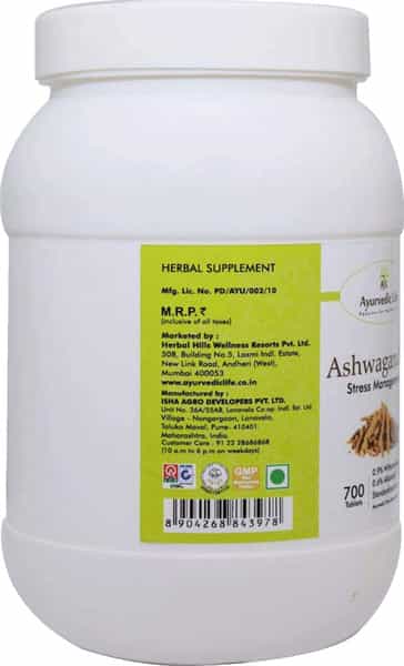 Al-Ayurvedic Life Ashwagandha 700 Tablets Pack Of 2