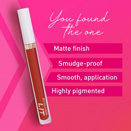 Myglamm Lit Liquid Matte Lipstick-So Fetch