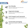Dr. Morepen Organic Bamboo Toothbrush Family Pack - 2 Kids & 2 Adults - 4'S