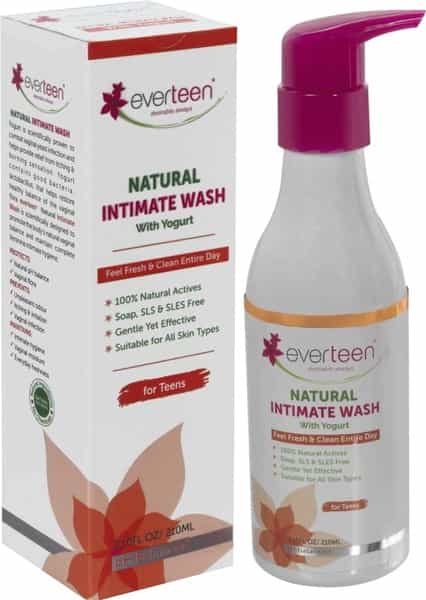 Everteen Yogurt Natural Intimate Wash For Feminine Intimate Hygiene In Teens 1 Pack- 210Ml