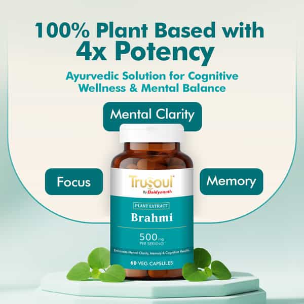 Baidyanath Trusoul Brahmi Capsules 60S | Memory & Focus Support