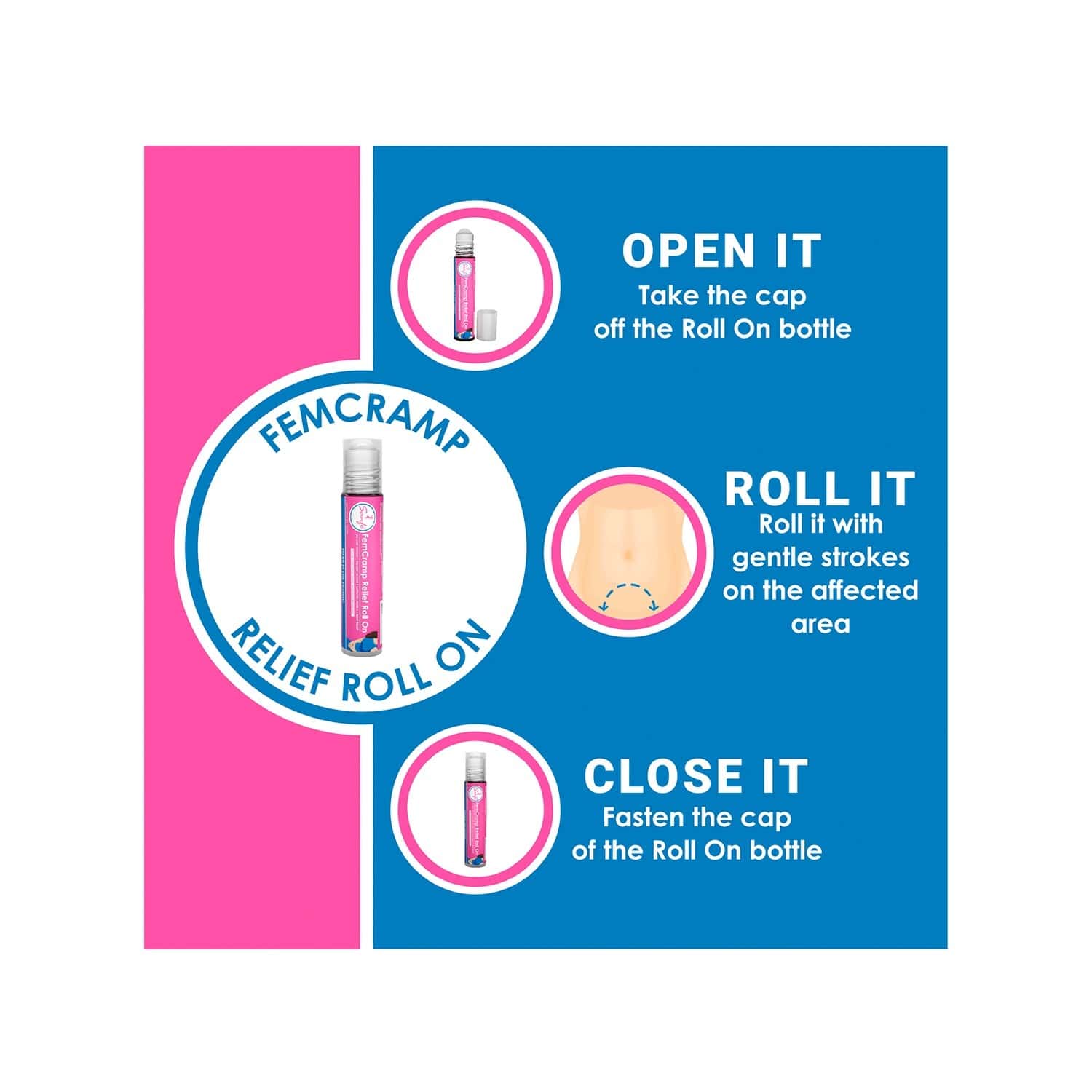 Buy SANFE PERIOD PAIN RELIEF ROLL ON 10ML WITH AYURVEDIC EXTRACTS IMPROVES MOOD SWINGS PERIOD