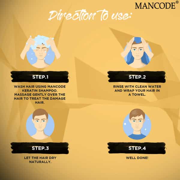 Mancode Keratin Shampoo 200Ml