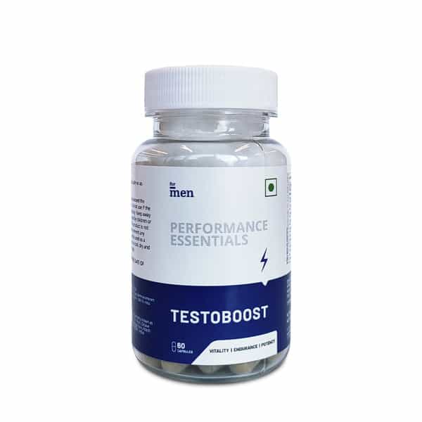 Formen Testosterone Booster Supplement For Men | Safed Musli Ginseng & Gokshur (60 Capsules)