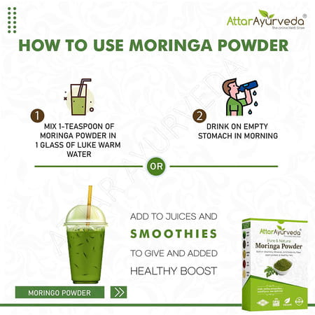 Attar Ayurveda 100% Moringa Leaf Powder (200g)
